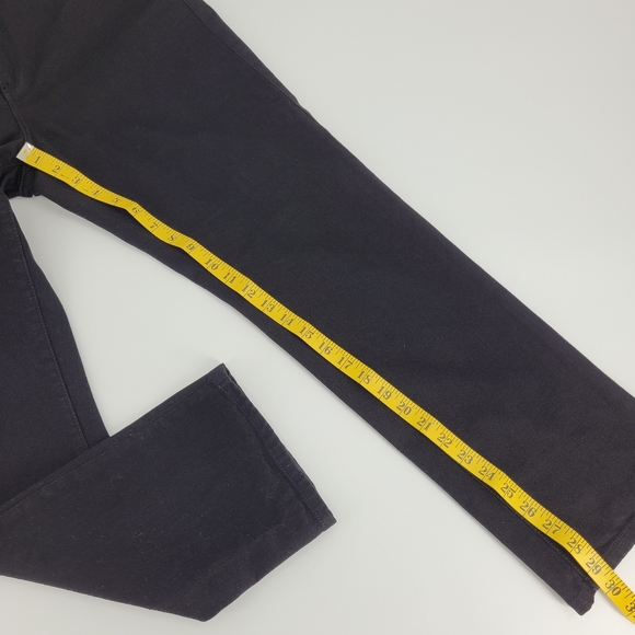 Lauren Ralph Lauren Jeans Size 8 Classic Straight Leg Black Stretch Denim - Picture 16 of 17